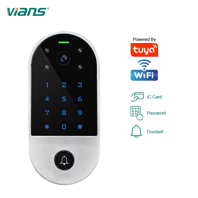 Tuya Smart Wifi Access Control Reader Touch Keypad Video Camera Doorbell Function Remote Control Unlock Access Control
