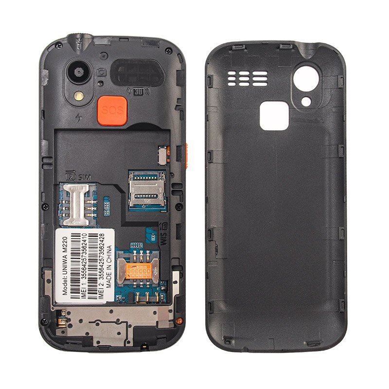 UNIWA M220 1.77inch Dual SIM Wireless Radio Big Button Keypad 2024 SOS Senior Mobile Phone for Elderly