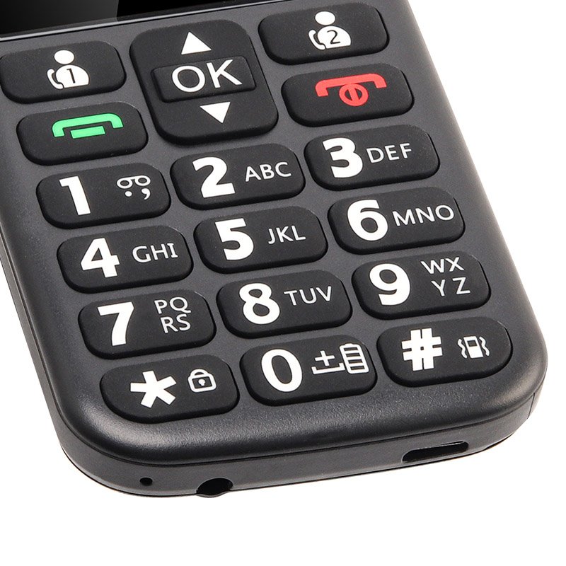 UNIWA M220 1.77inch Dual SIM Wireless Radio Big Button Keypad 2024 SOS Senior Mobile Phone for Elderly