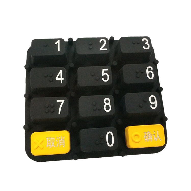 Custom Keypad Supplier Flexible Keymat OEM/ODM Rubber Button Keypads Keyboards Silicone Rubber Keypad For Amazon