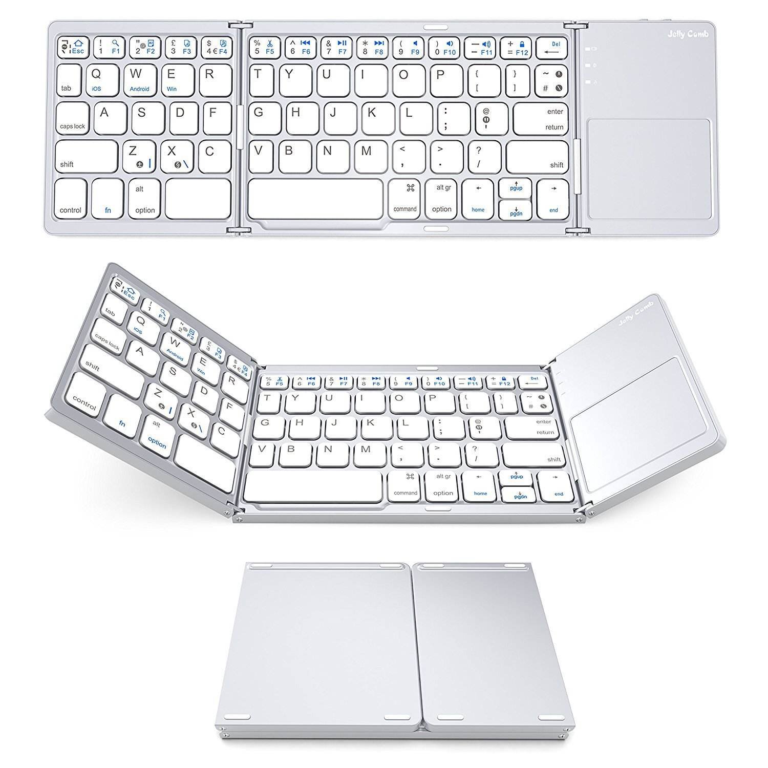 ce rohs foldable keyboard Wireless keyboard and mouse B033 Folding Ultra Thin Universal TouchTablet Mobile Phone