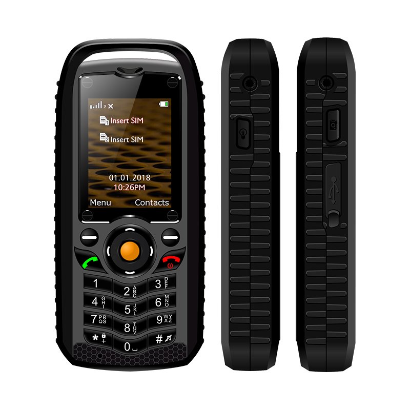 Dual SIM IP68 Waterproof Tank Style 2G GSM Mini Keypad Rugged Phone with Loud 2020 box speaker