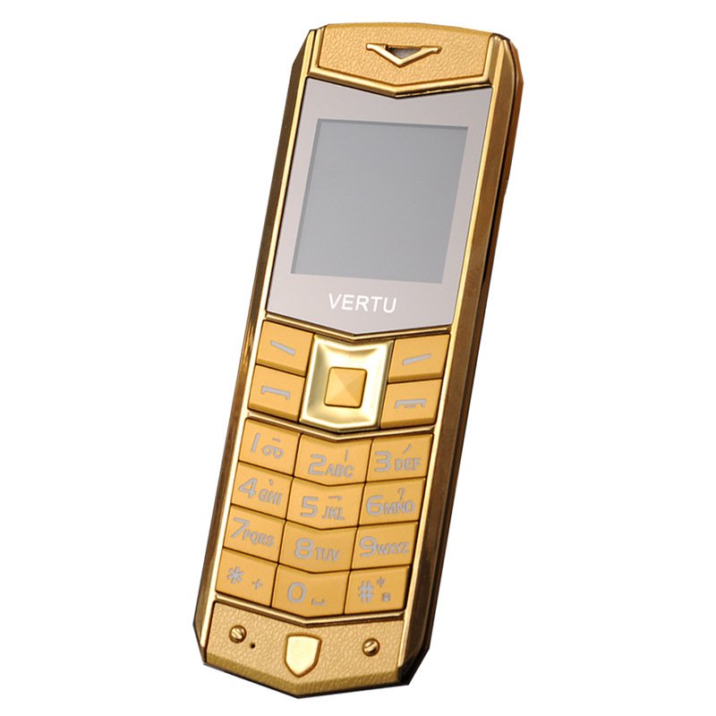 New unlocked luxury vertue gold Mini phone V8 dialer keypad cell phone elderly mobile phone Leather back cover wholesale