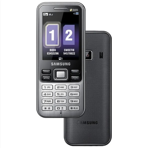 second-hand mobile phone for SAMSUNG C3322(2011VERSION)used 2g dual-sim card keyboard cheap original bar feature cellphone