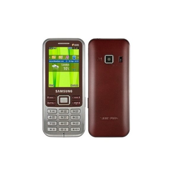 second-hand mobile phone for SAMSUNG C3322(2011VERSION)used 2g dual-sim card keyboard cheap original bar feature cellphone