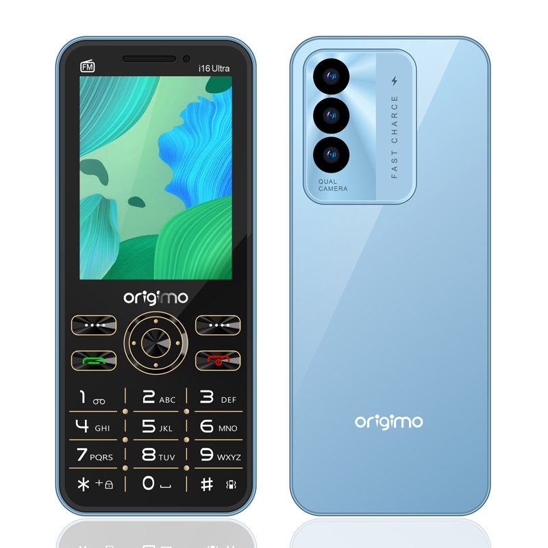 i16 Old People Mobile Phones 2.8 inch 1200mAh Battery Triple SIM Small Phones Big Button 2G Mobile Phones Low price