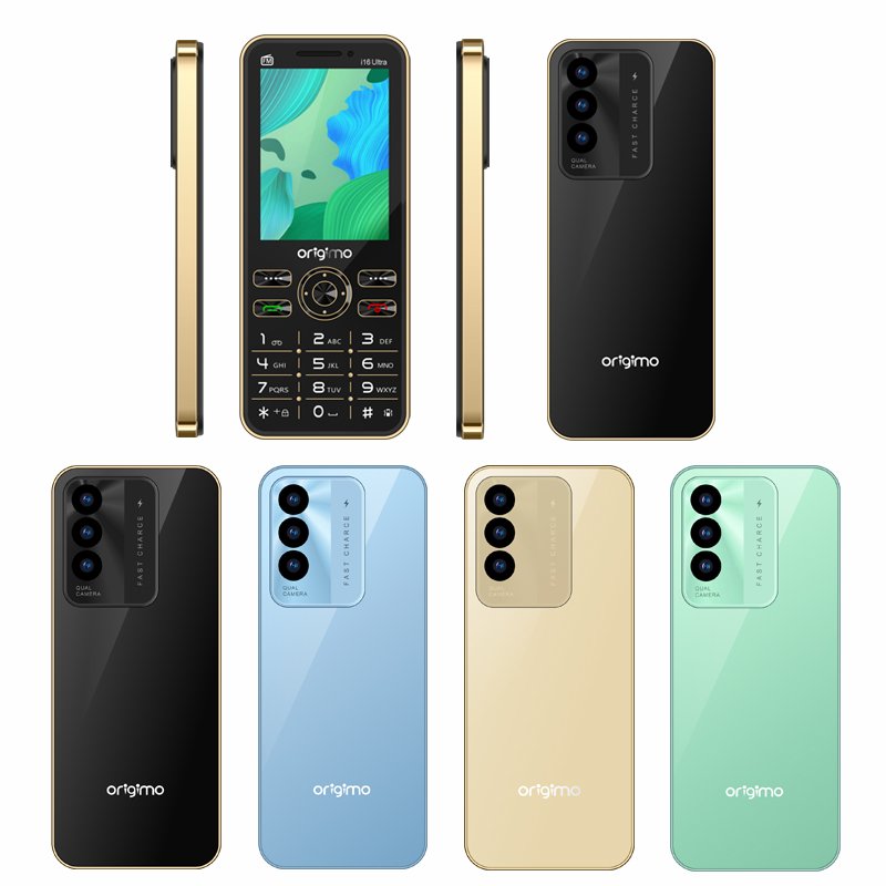 i16 Old People Mobile Phones 2.8 inch 1200mAh Battery Triple SIM Small Phones Big Button 2G Mobile Phones Low price