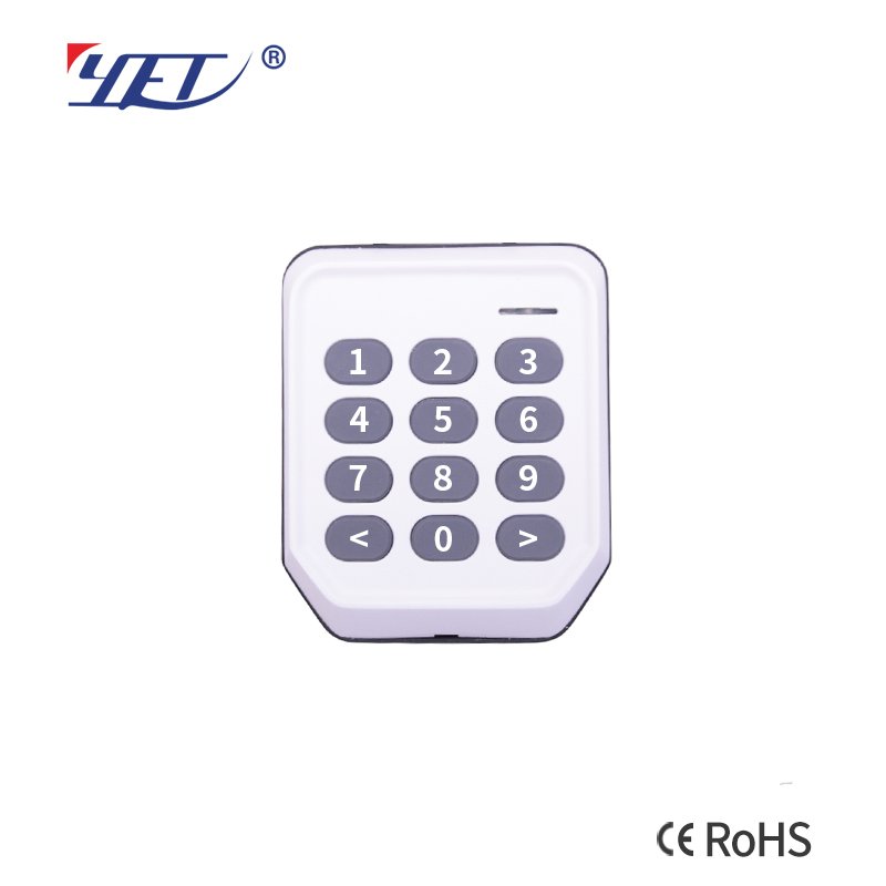 Two Channels Waterproof IP64 Wall Wireless Keypad 0-8 Digits 433mhz Rolling Code Keypad For Door Opener