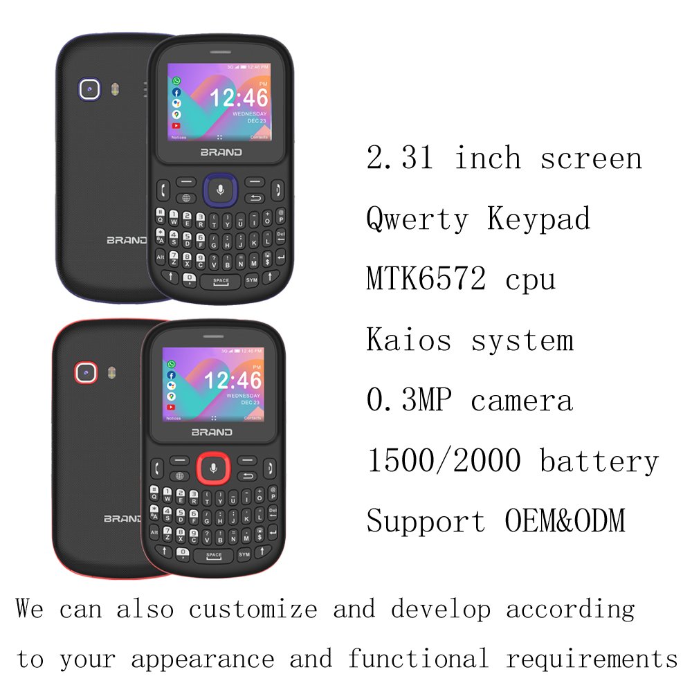Qwerty 3G Cell Phone Keyboard Custom Without Camera Mobile Phones Built With Telephone Full Keypad Qwerty Mobile Phones Oem