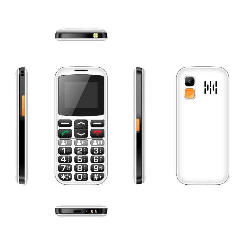 TC25 1.8 Inch Old People Cell Phone with Big Button Keypad 2G Dual Sim Gaming Feature Unlocked Senior Mobile Phone