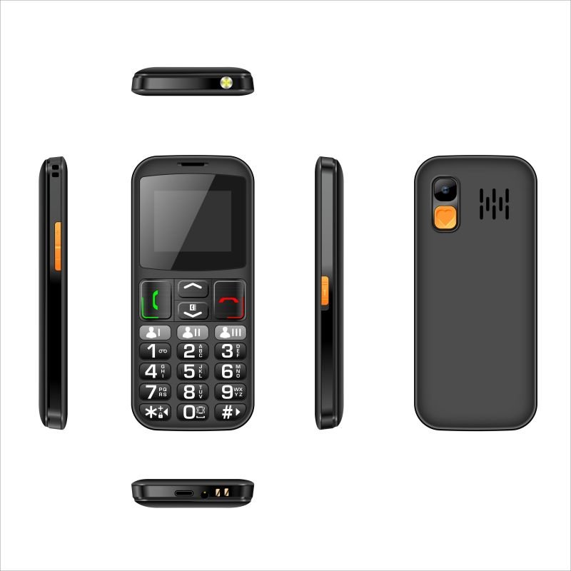 TC25 1.8 Inch Old People Cell Phone with Big Button Keypad 2G Dual Sim Gaming Feature Unlocked Senior Mobile Phone