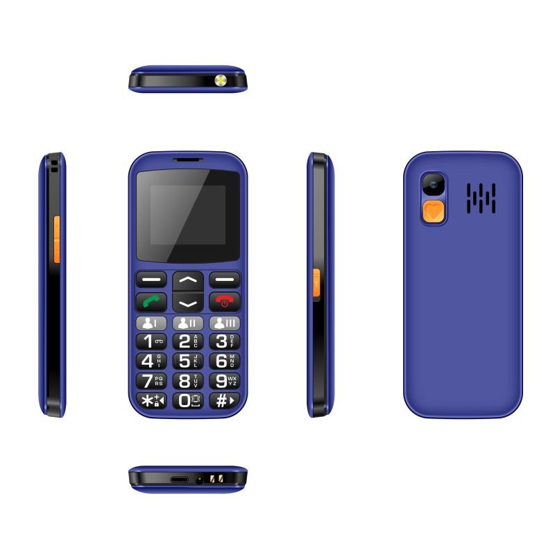 TC25 1.8 Inch Old People Cell Phone with Big Button Keypad 2G Dual Sim Gaming Feature Unlocked Senior Mobile Phone