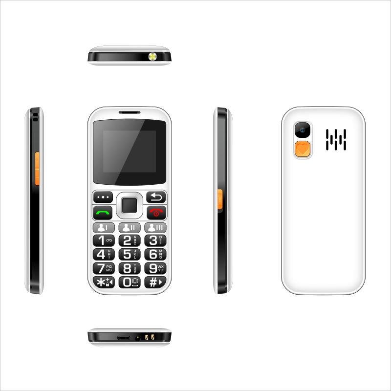 TC25 1.8 Inch Old People Cell Phone with Big Button Keypad 2G Dual Sim Gaming Feature Unlocked Senior Mobile Phone