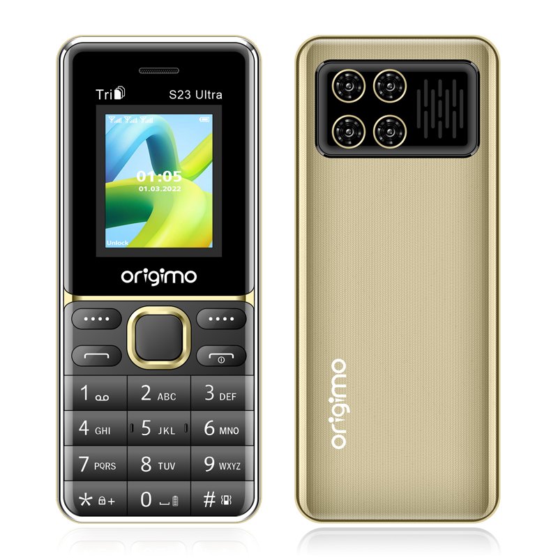 S23Ultra 1.77 Inch Screen Three SIM Card Low Price Feature Phone Wireless FM Radio Keypad Mobile Phone