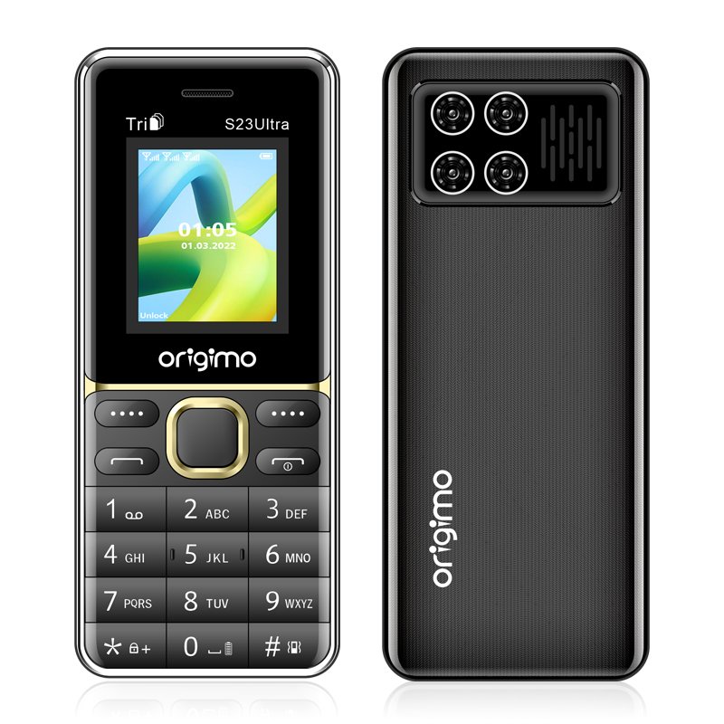 S23Ultra 1.77 Inch Screen Three SIM Card Low Price Feature Phone Wireless FM Radio Keypad Mobile Phone