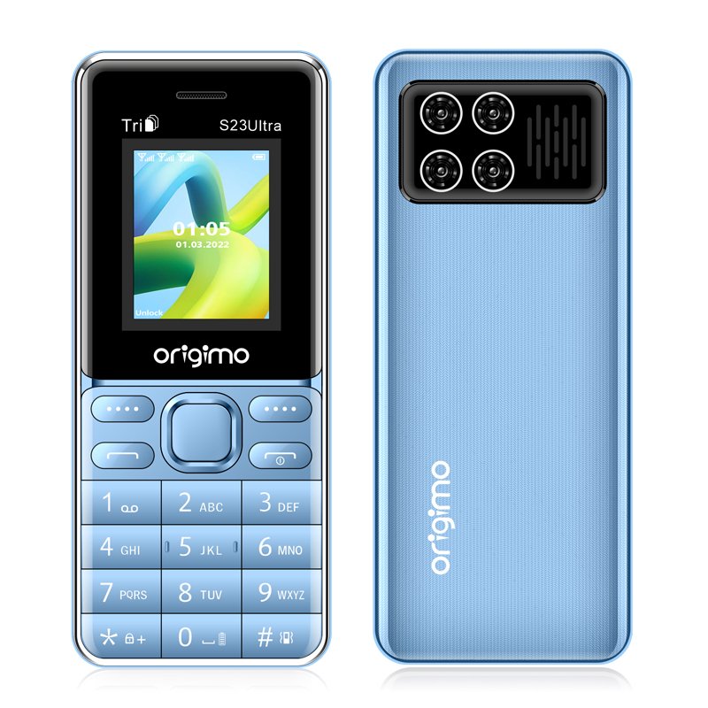 S23Ultra 1.77 Inch Screen Three SIM Card Low Price Feature Phone Wireless FM Radio Keypad Mobile Phone