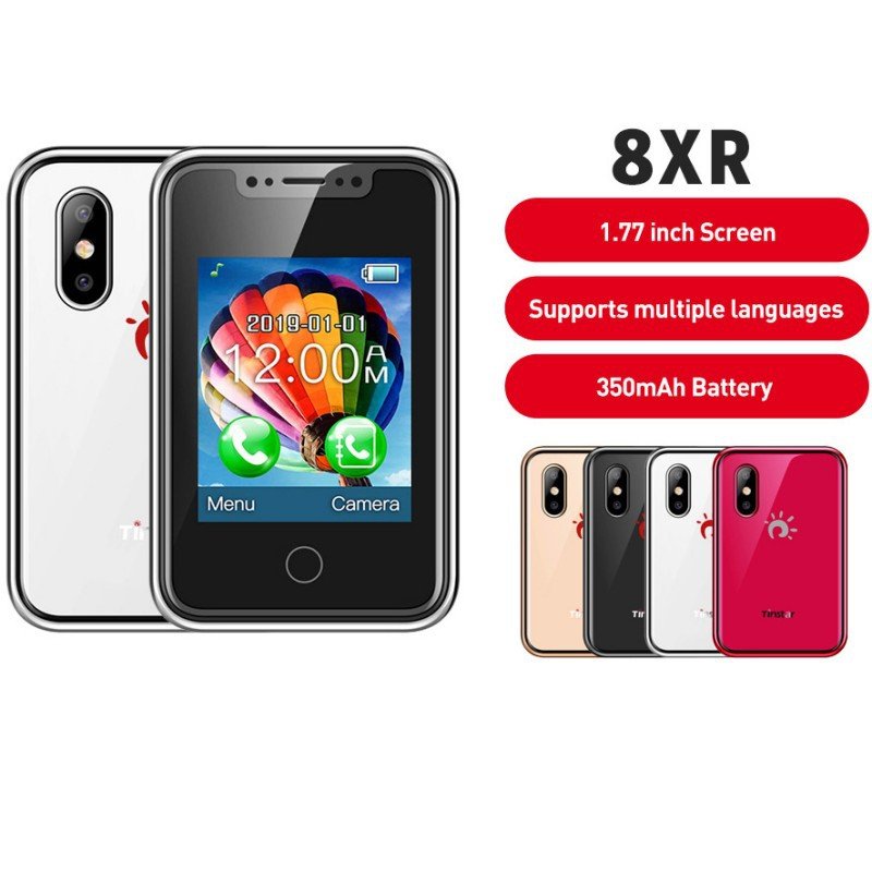 New cross-border mobile phone 8XR non smartphone 2G touch screen straight panel elderly phone button phone