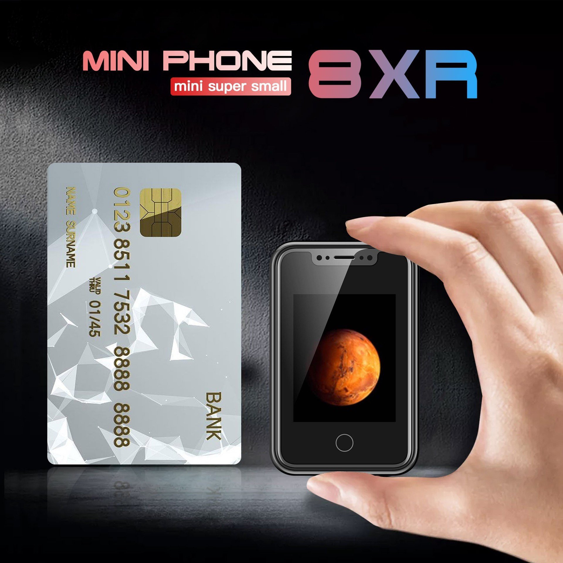 New cross-border mobile phone 8XR non smartphone 2G touch screen straight panel elderly phone button phone