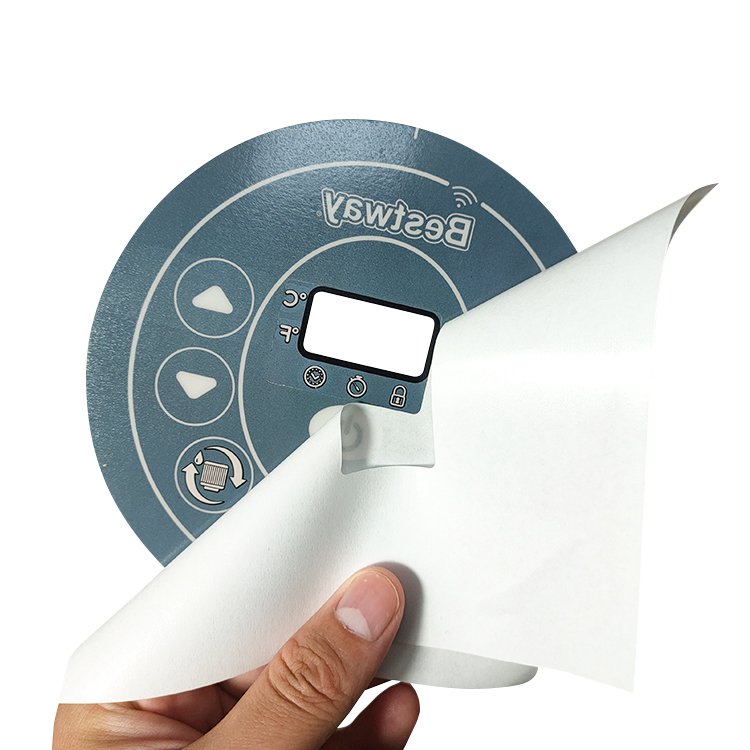 Custom waterproof matte polycarbonate lexan membrane machine sticker switch control keypad PET control panel labels