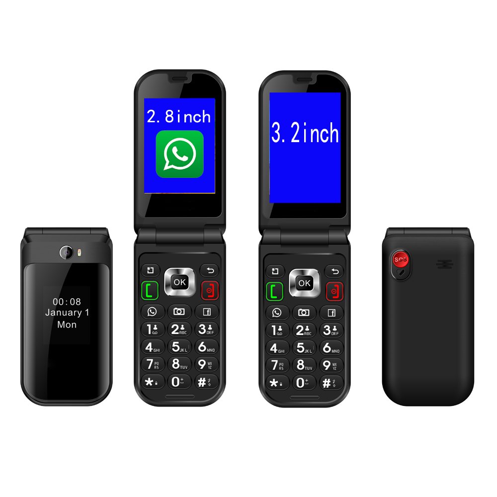 Flip Phone 2007 Tracfone 4G Clamshell Mobile Smart 2023 Kisa Touch Screen Large For Seniors With Wifi Calling Type Flip Phone