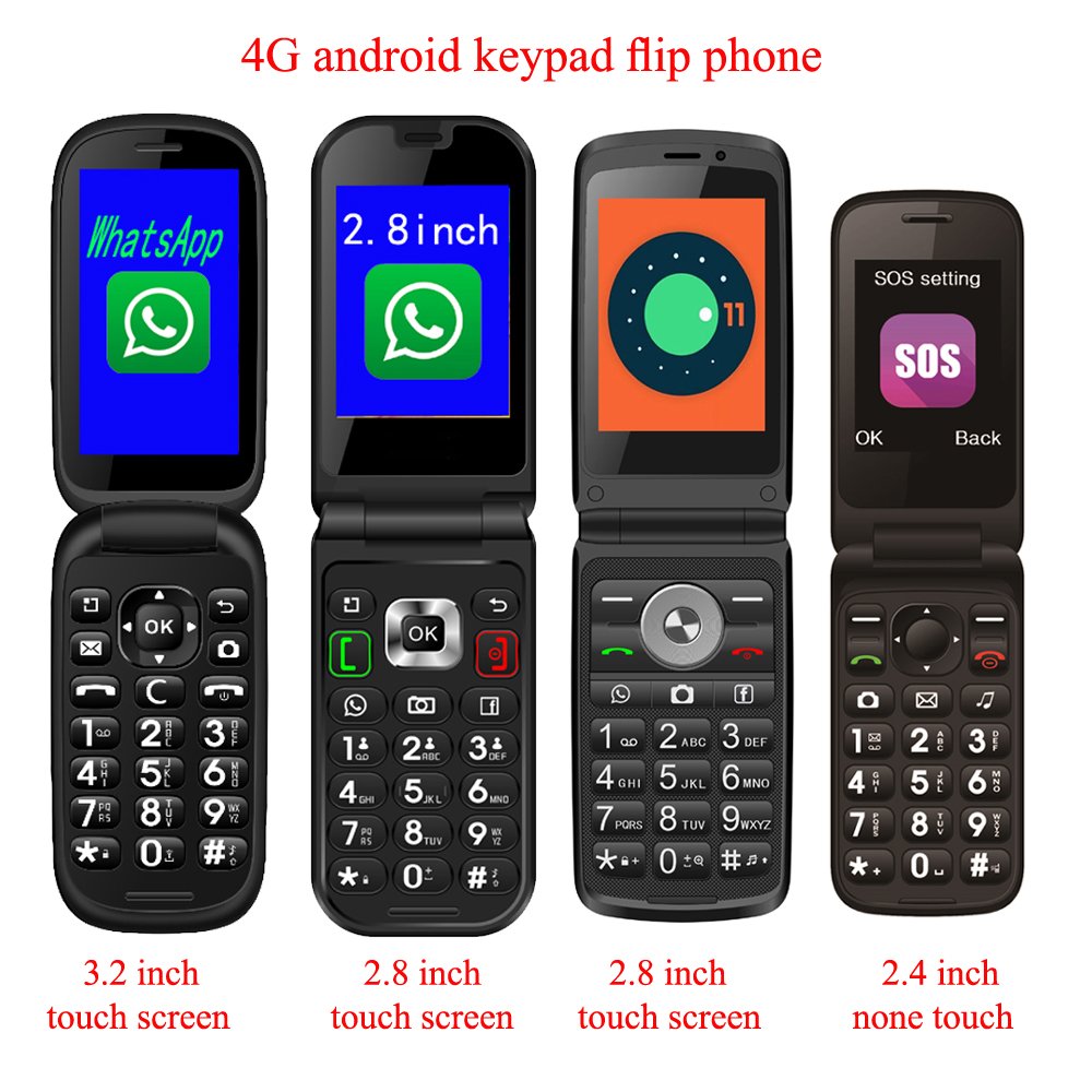 Flip Phone 2007 Tracfone 4G Clamshell Mobile Smart 2023 Kisa Touch Screen Large For Seniors With Wifi Calling Type Flip Phone