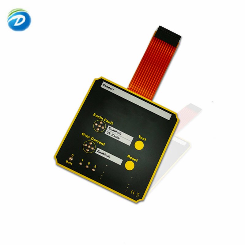 Deson OEM/ODM Factory Customized Potyester KeyPad Panel Membrane Switch Backlight For Medical Household