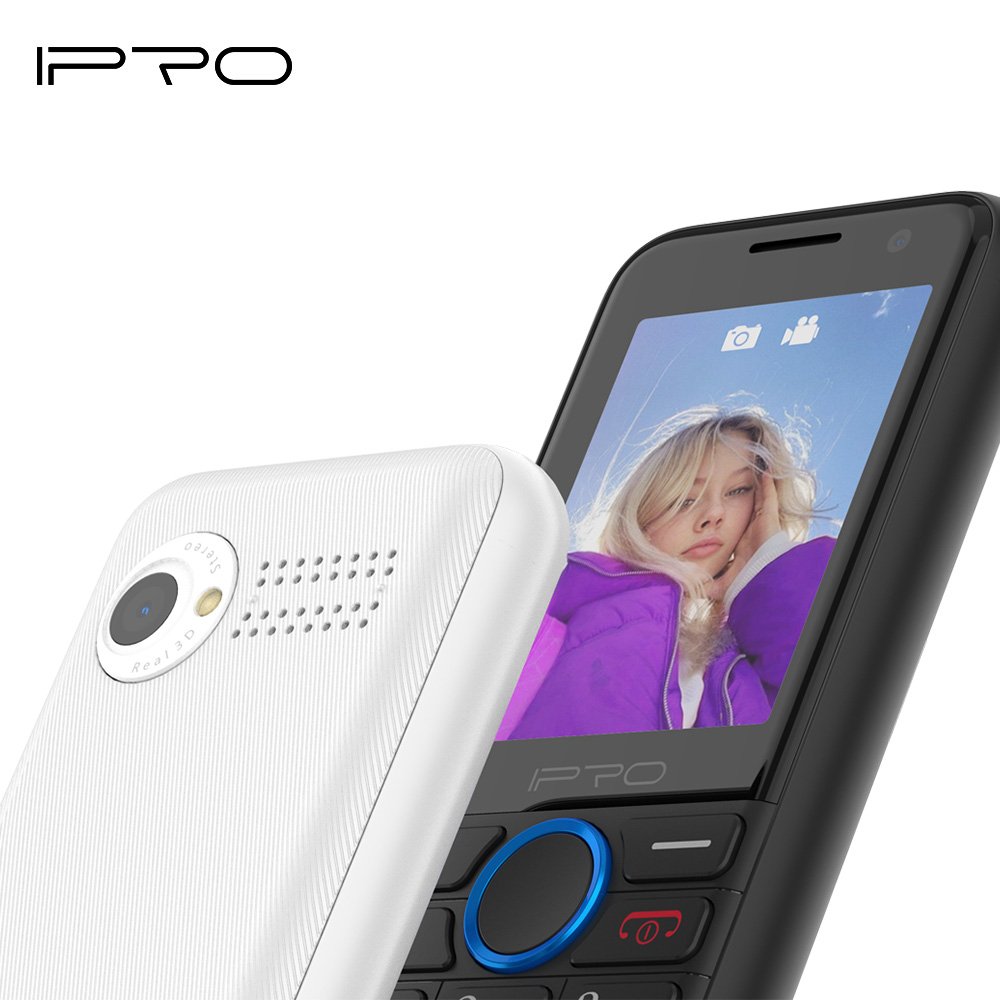 Kaios IPRO K2 2.4inch 240*320 Fast Speed 512M+4G 1800mah Big Battery Keypad Mobile Phone Bar Feature Phone GSM WCAMA MTK6572 3G