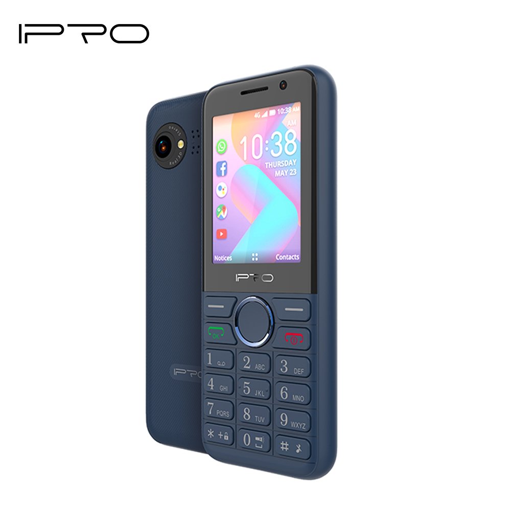 Kaios IPRO K2 2.4inch 240*320 Fast Speed 512M+4G 1800mah Big Battery Keypad Mobile Phone Bar Feature Phone GSM WCAMA MTK6572 3G
