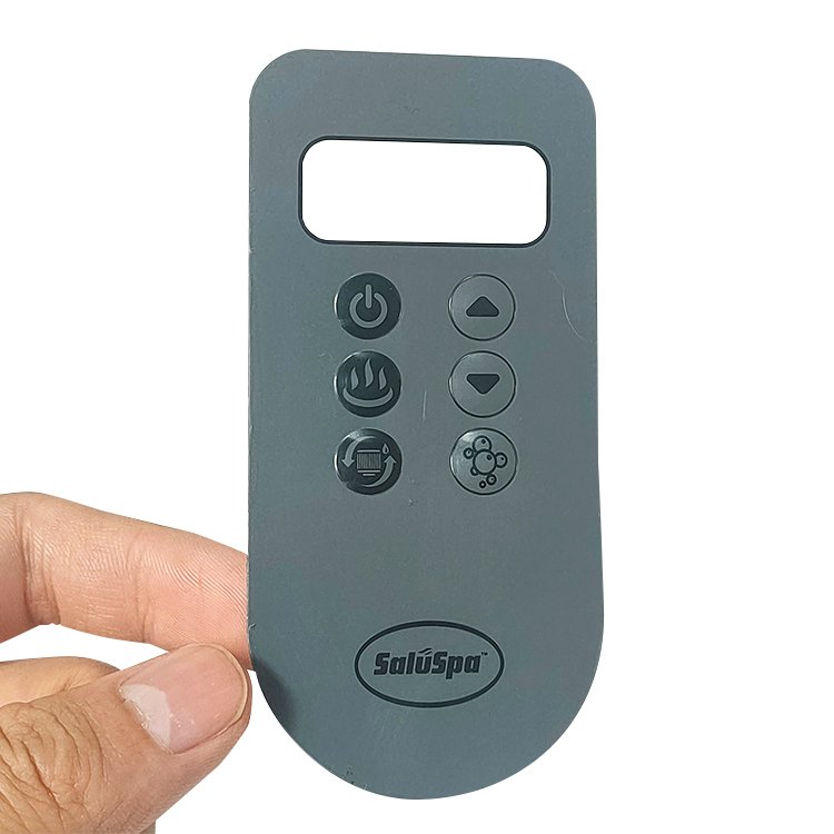 Customizable Adhesive Die Cut embossed Equipment Control Keypad graphic overlay sticker panel label