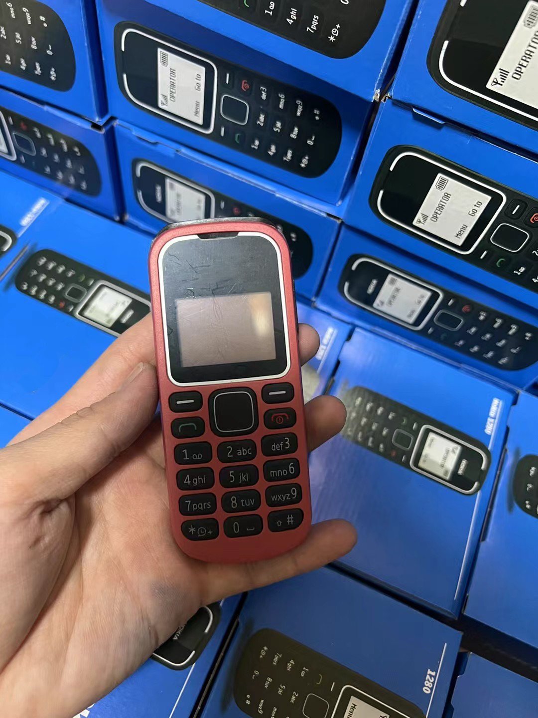 Cross-border mobile phone 1280 GSM 2G elderly phone bar button standby elderly non-intelligent foreign trade mobile phone