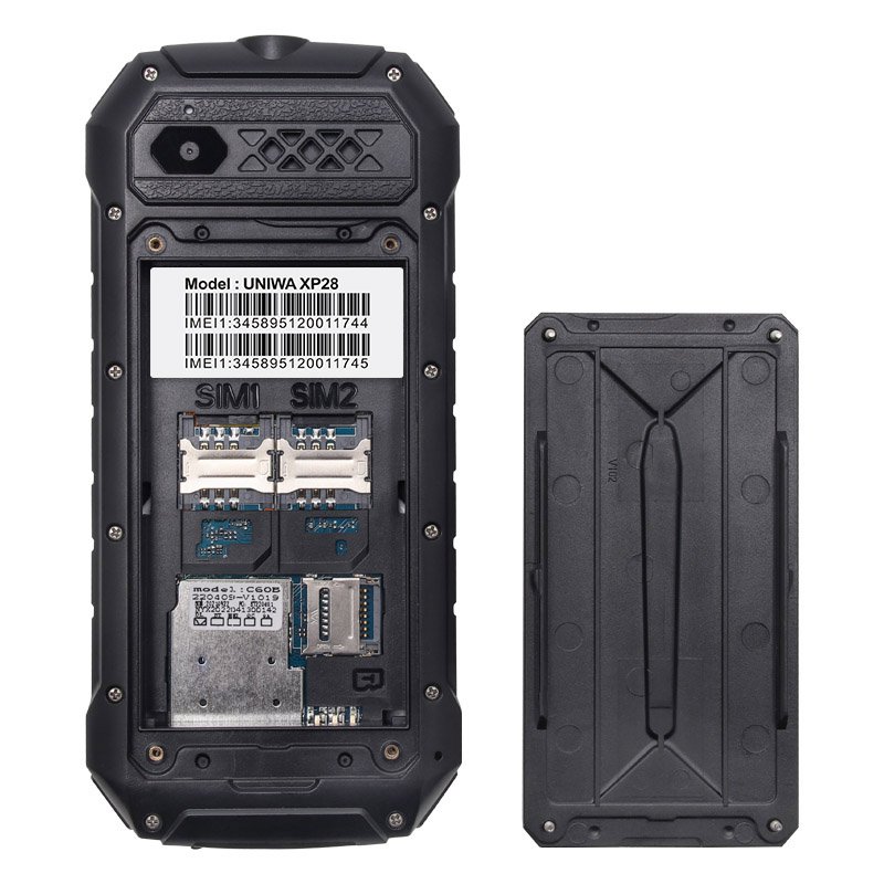 2.4 Inch Large Capacity Battery IP68 Waterproof UNIWA XP28 Keypad Feature Rugged Floating Phone