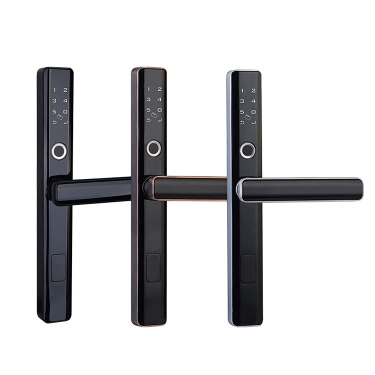 Wholesale Smart Entry Mobile Phone Control Tuya App Card Keypad Fingerprint Security Keyless Digital Door Lock