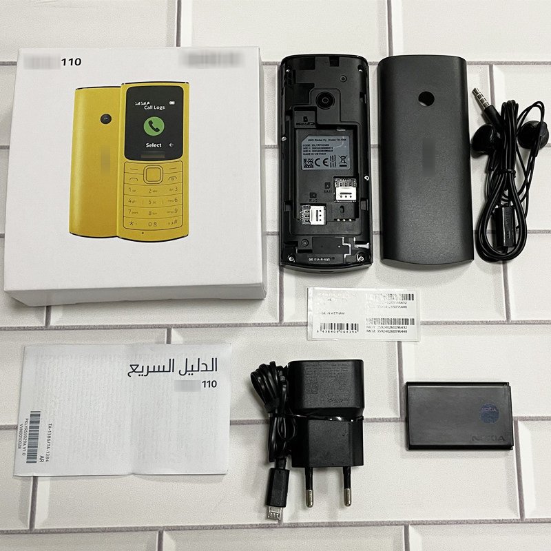 110 2021 2G Feature Phone Non-intelligent Dual SIM Card Bar Keypad Student Seniors Mobile Phone