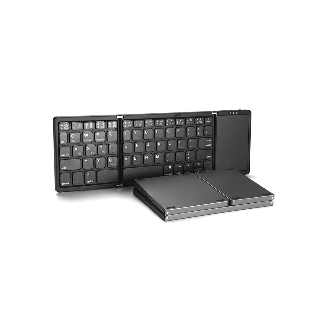 2022 For Tablet Pc Mobile Phone Using Blue Tooth Touch Pad 3 Level Foldable portable usb keyboard for keypad and keyboards