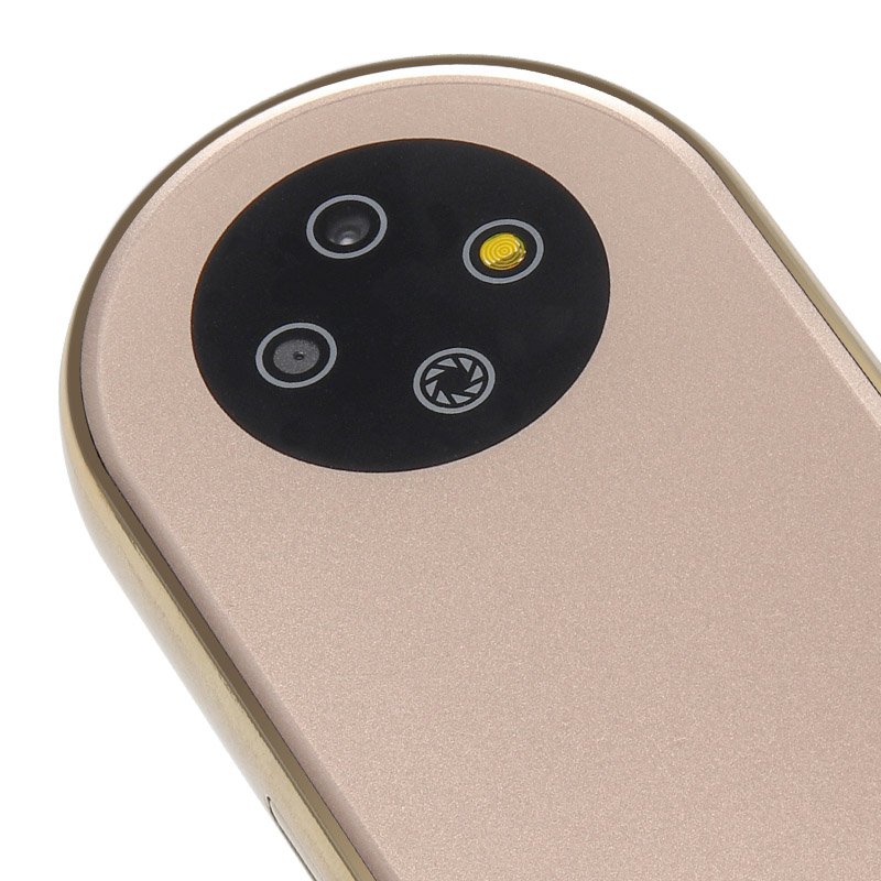 UNIWA 1.39 inch Round LCD Screen Metal Body Keypad Pocket Mobile Phone with Unique Design