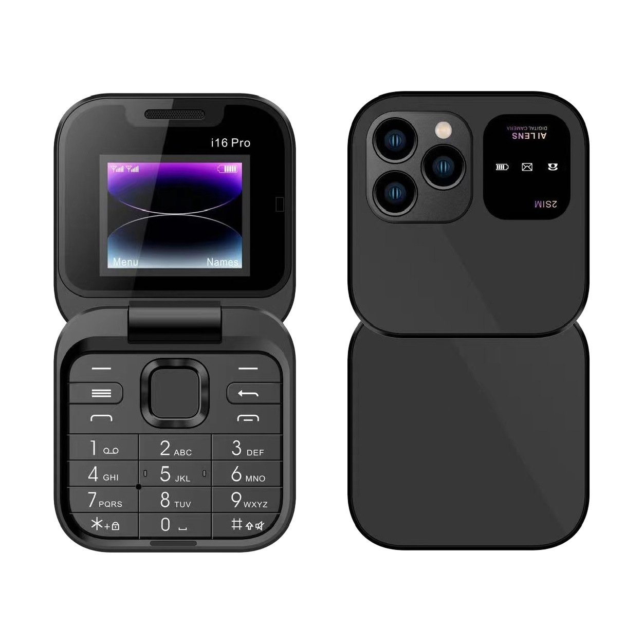 i16proNon-intelligent dual-card flip mobile phone button machine2GMobile phoneF15 mini