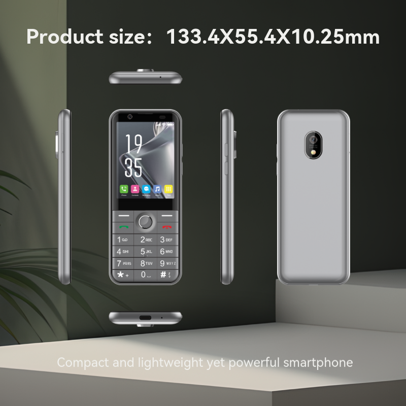 2024 Dual SIM 2.8 Inch 2150mAh Long Standby Time Flashlight FM Radio Call Recording 4G Feature Bar Phone
