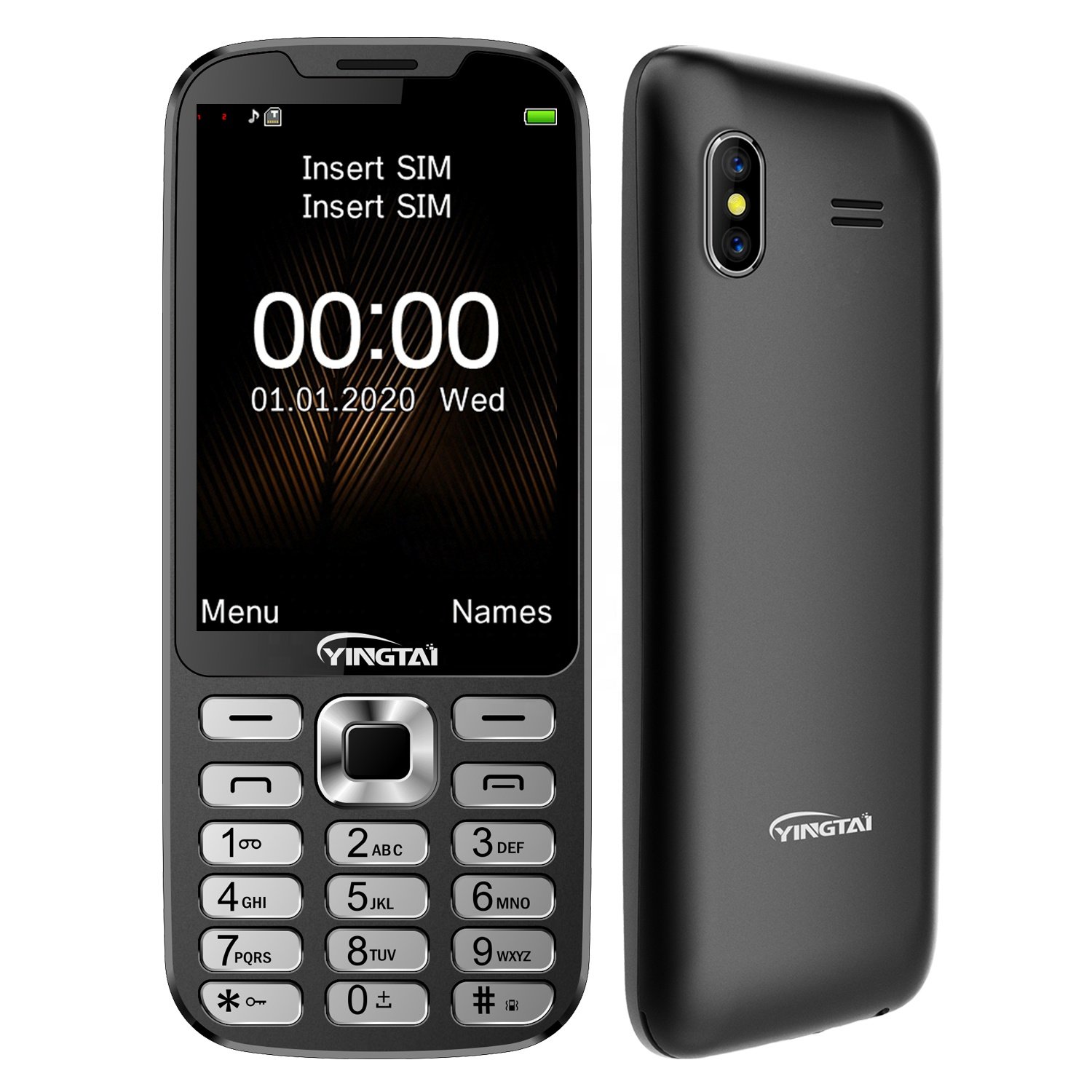 New cell phone 3.5 Inch Dual SIM Card Bar 4G Feature Keypad Mobile Phone