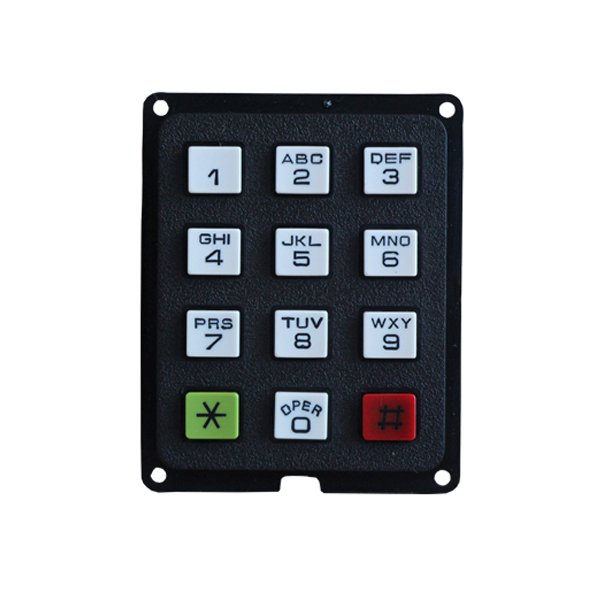 Small cute plastic keypad PC keypad phone keypad for access control system