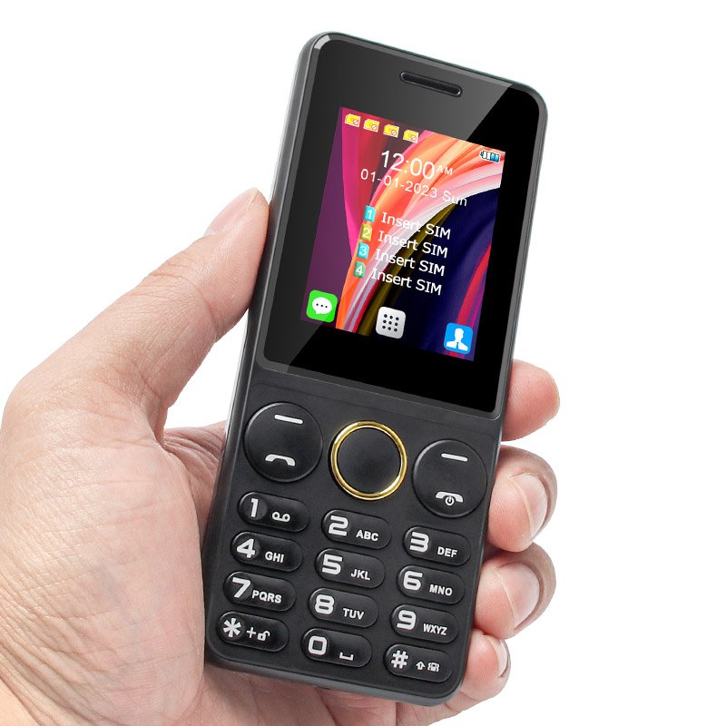 Hot Wholesale S-mobile S73 2.2 Inch JAVA Supported Big Battery Low Price Keypad 4 SIM Card Mobile Phone