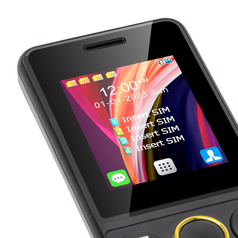 Hot Wholesale S-mobile S73 2.2 Inch JAVA Supported Big Battery Low Price Keypad 4 SIM Card Mobile Phone