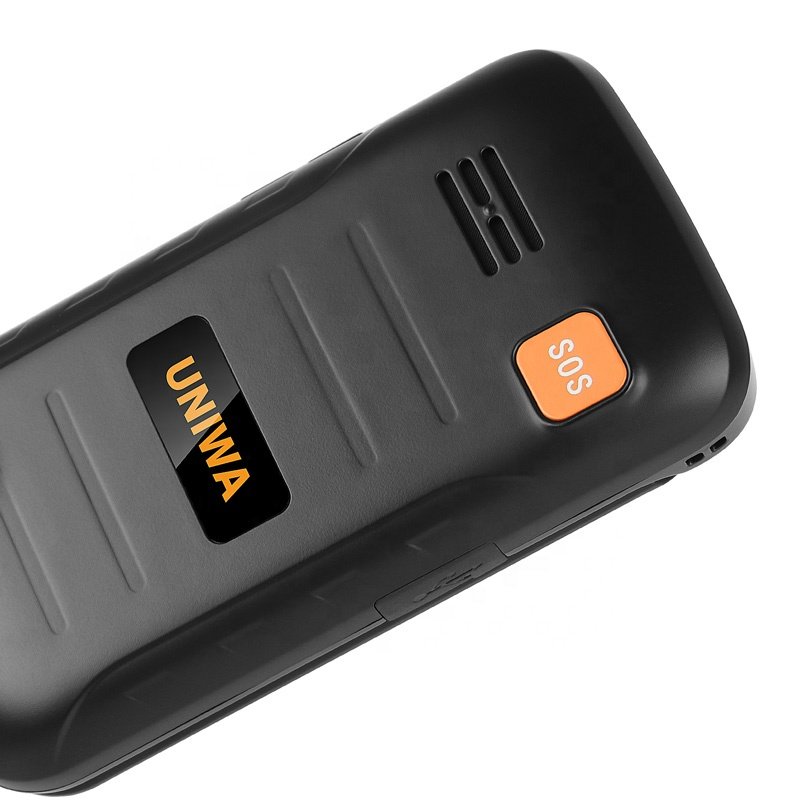 Classic Style UNIWA V909T Flip Phone for Elderly 2.8 Inch Main Screen SOS Quick Dial HAC Earpiece 4G LTE Network Support