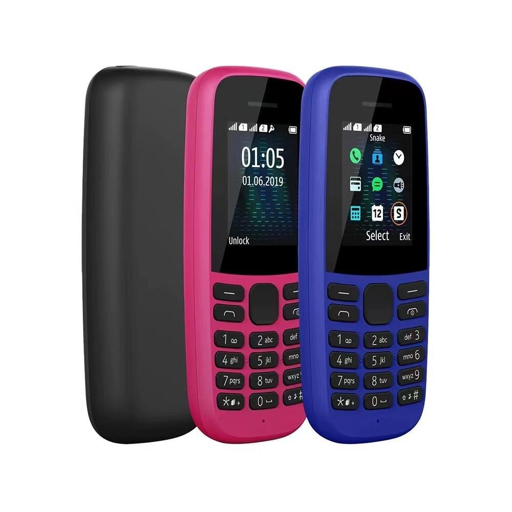 Cheap Bar feature phone For Noki 105 2019 Original used mobile phone 2G GSM wholesale 106 110 6300 3310 keypad cellphone