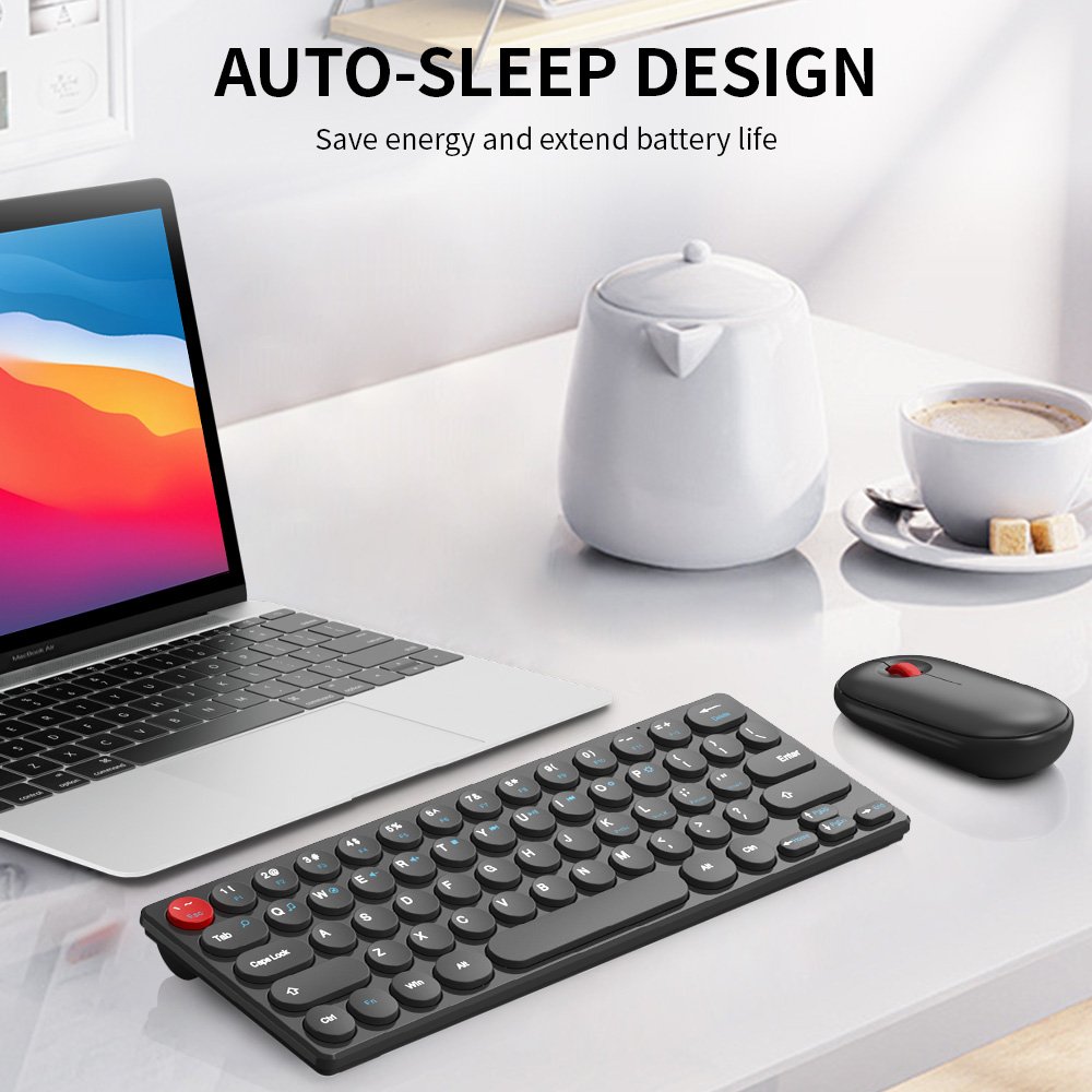 Metal Gaming Keyboards 2.4G Wireless BT Keyboard with Number Mouse Set for Android Desktop Laptop PC TV Box