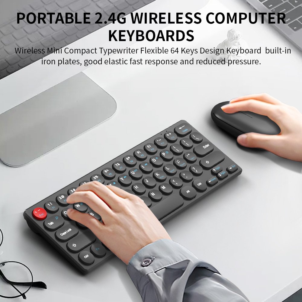 Metal Gaming Keyboards 2.4G Wireless BT Keyboard with Number Mouse Set for Android Desktop Laptop PC TV Box