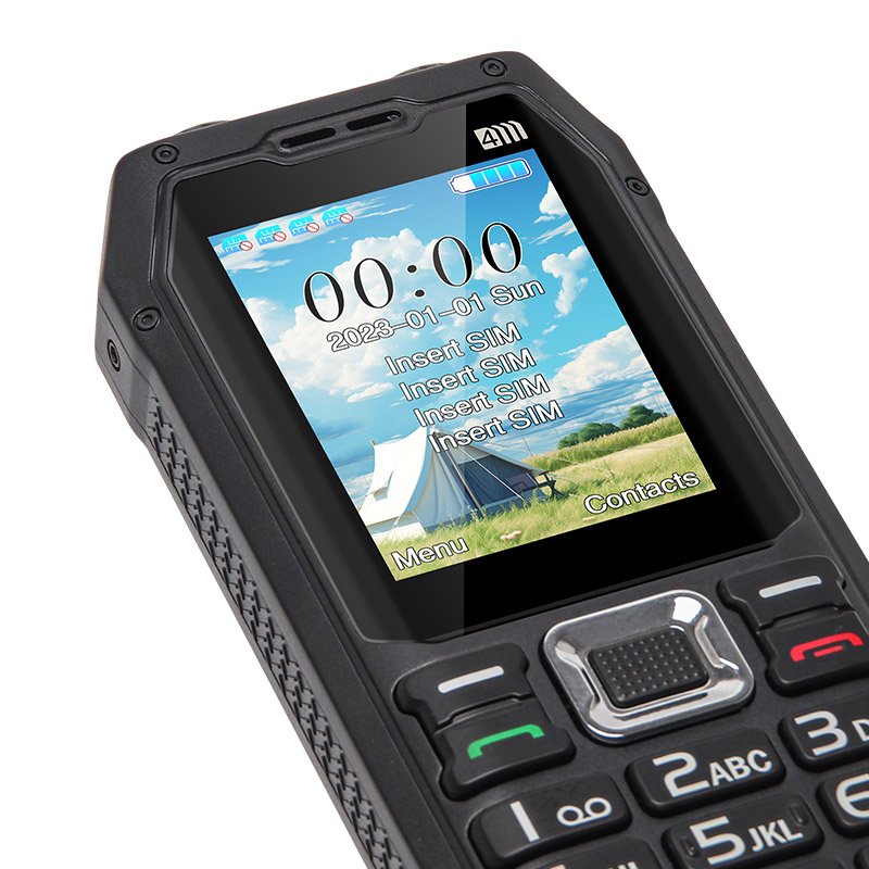 UNIWA M6000 2.4 Inch Big Speaker Low Cost China Keypad 4 SIM Card Mobile Phone
