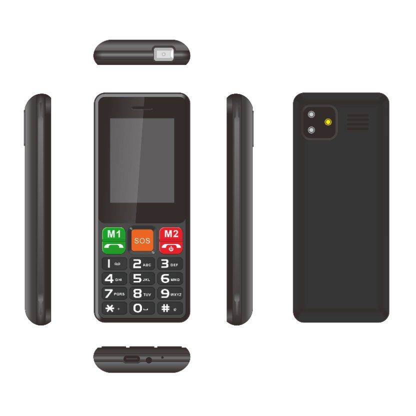 Customize 2023 4G Simple Basic Cheapest Price Mobiles Phones Oem 4G Button Keypad Mobile Feature Phone