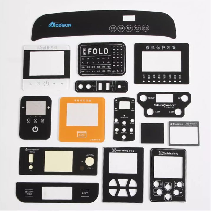 Support Customization Arylic Tempered Glass Touch Membrane keypad Switch Panel