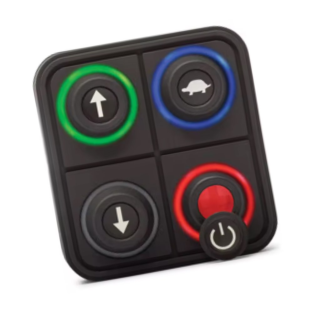 RGB Illuminated 2x2 Keypad with Number Icons Customizable Button Interface