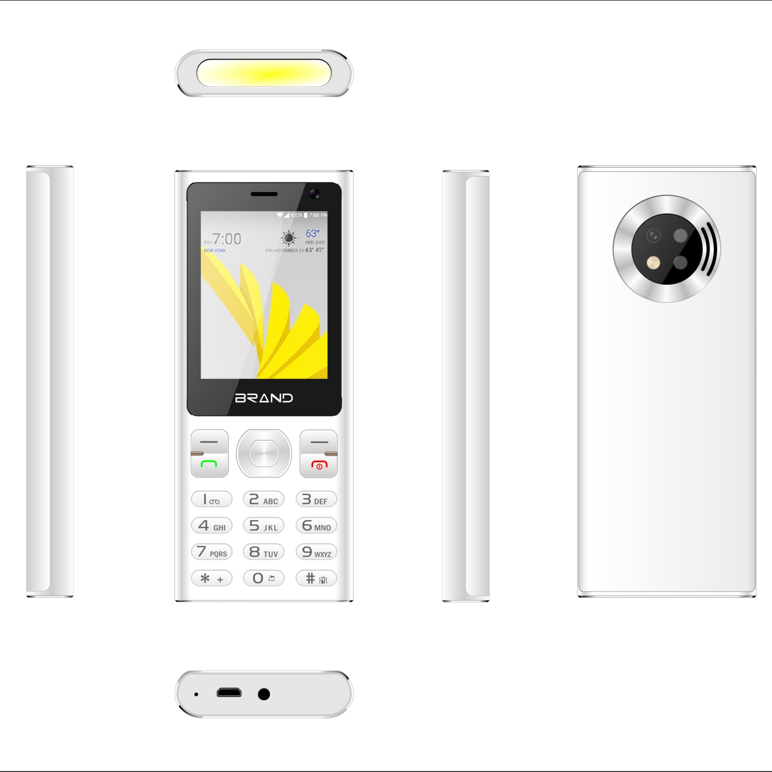 H23 Factory Direct 2.4 inch Slim keypad Mobile Phone,Support Multi Language and Fm Radio,Big Battery Senior Phone